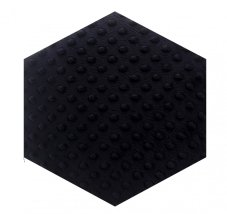 Čierny minky čalúnený panel