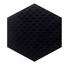 Čierny minky čalúnený panel