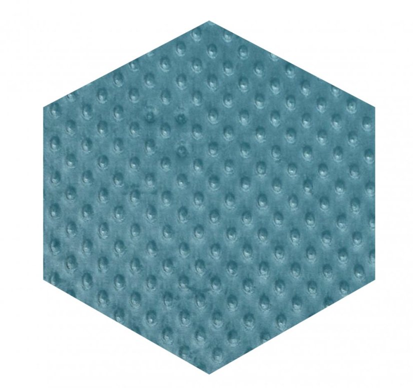 Tyrkysový minky čalúnený panel