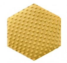 Žltý minky čalúnený panel
