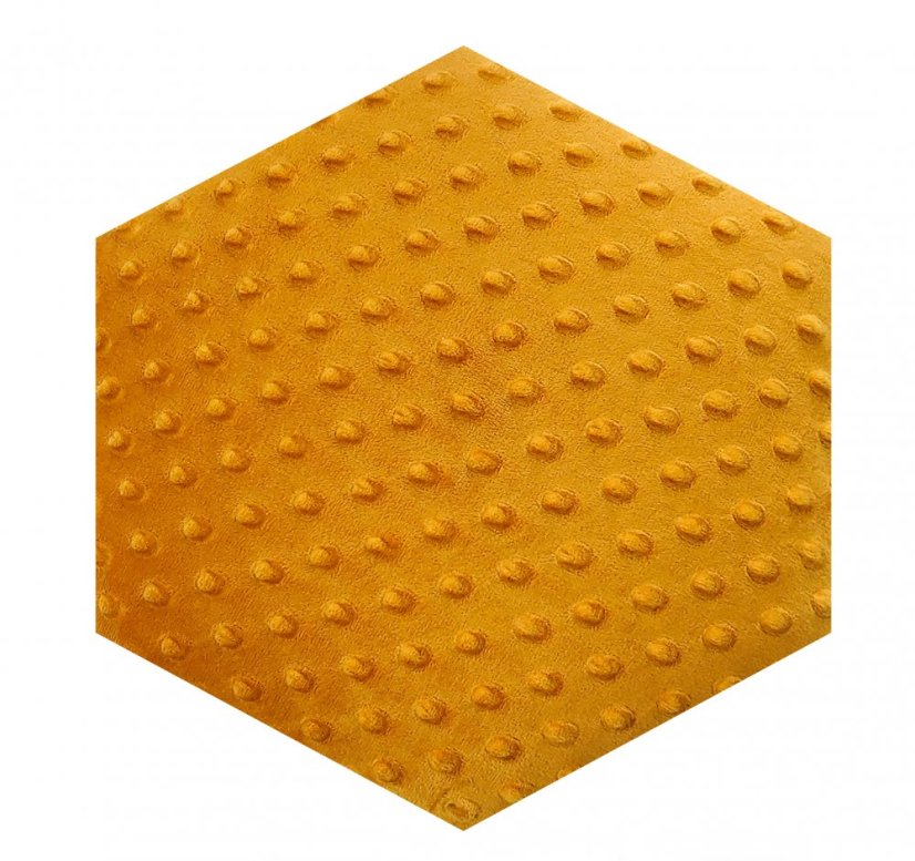 Oranžový minky čalúnený panel