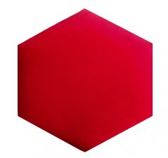 Červený čalúnený panel