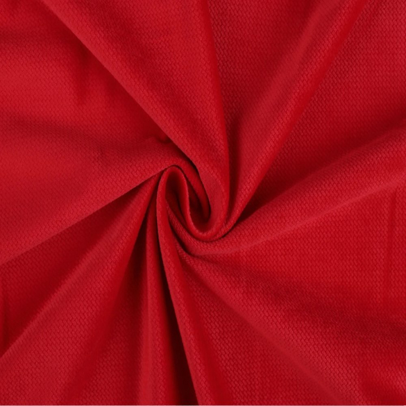 Červený čalouněný panel oblouk 15x60cm