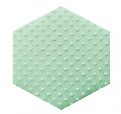 Pastelovo zelený čalúnený minky panel