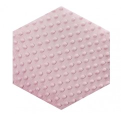 Bledě růžový minky čalouněný panel