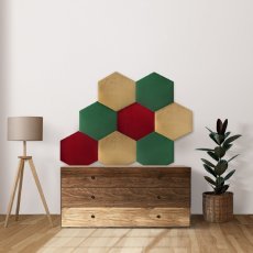 Bordový čalúnený panel hladký