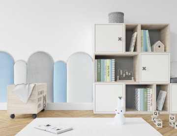 Oblúkové čalúnené panely 15x60cm