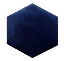 Tmavomodrý čalúnený panel